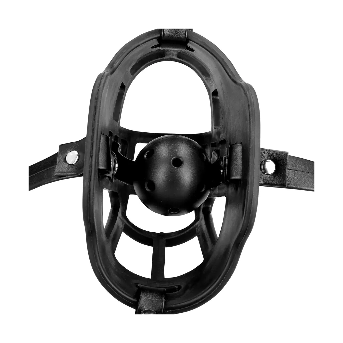 Museruola BDSM regolabile con ball gag
