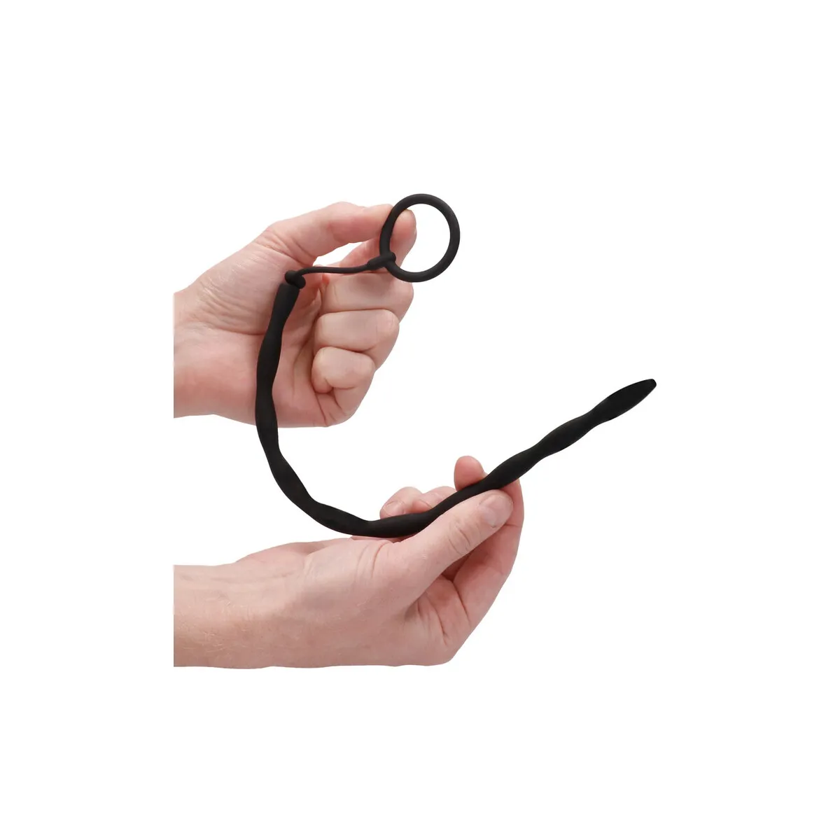Sonda Uretrale con Anello Fallico in Silicone
