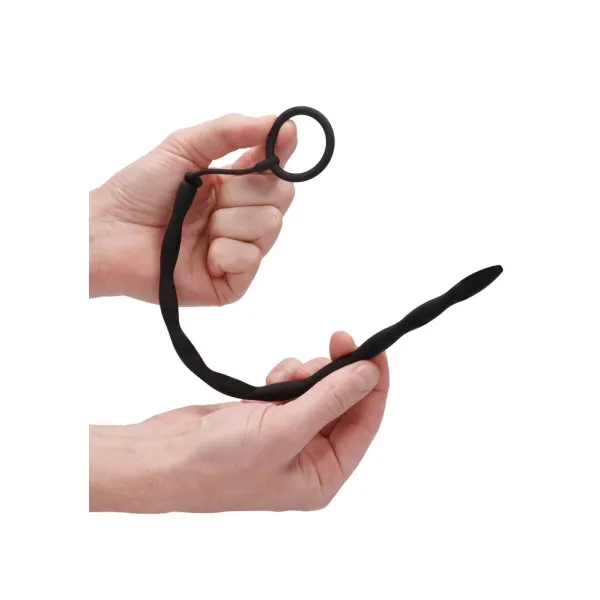 Sonda Uretrale con Anello Fallico in Silicone