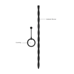 Sonda Uretrale con Anello Fallico in Silicone