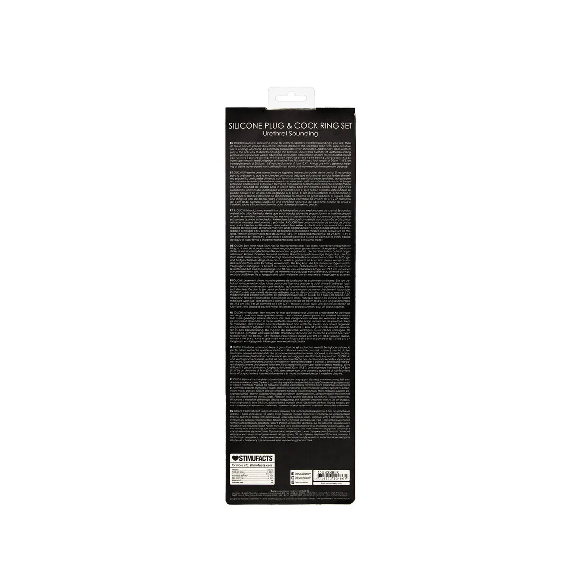 Sonda Uretrale con Anello Fallico in Silicone