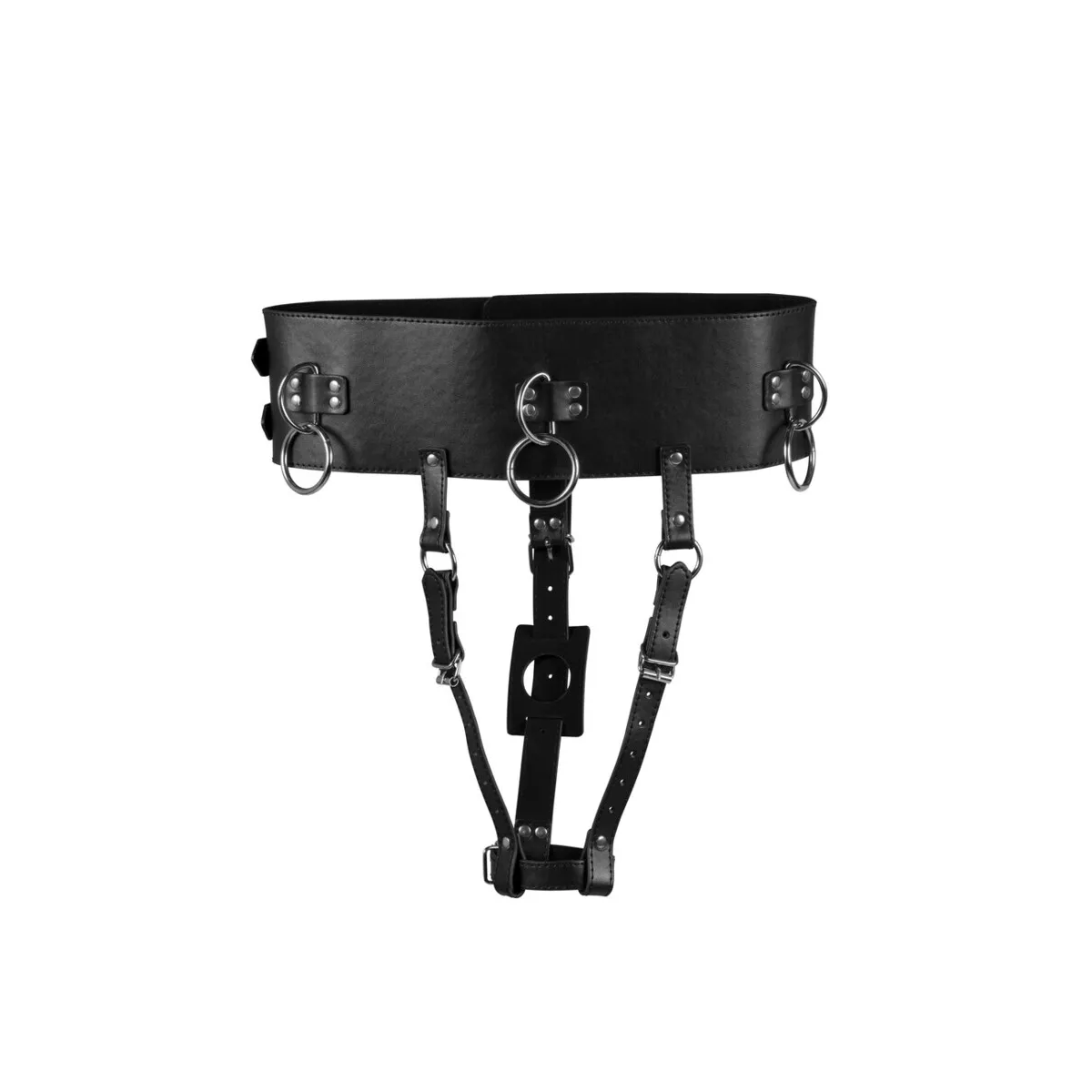 Cintura BDSM con supporto sex toy nera