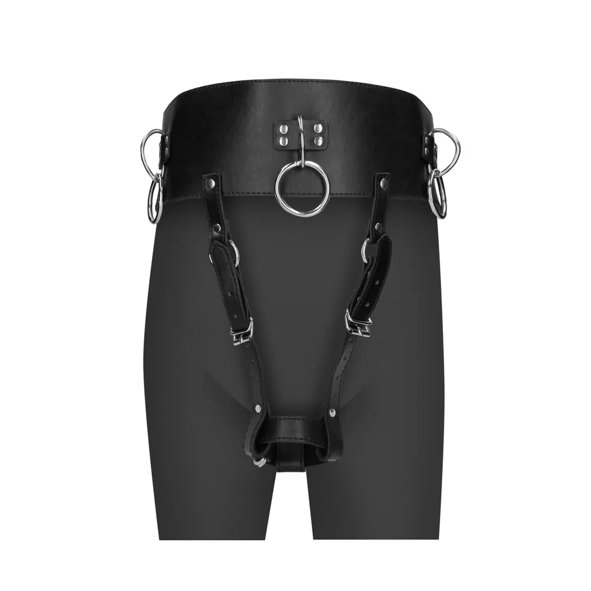 Cintura BDSM con supporto sex toy nera