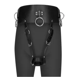 Cintura BDSM con supporto sex toy nera
