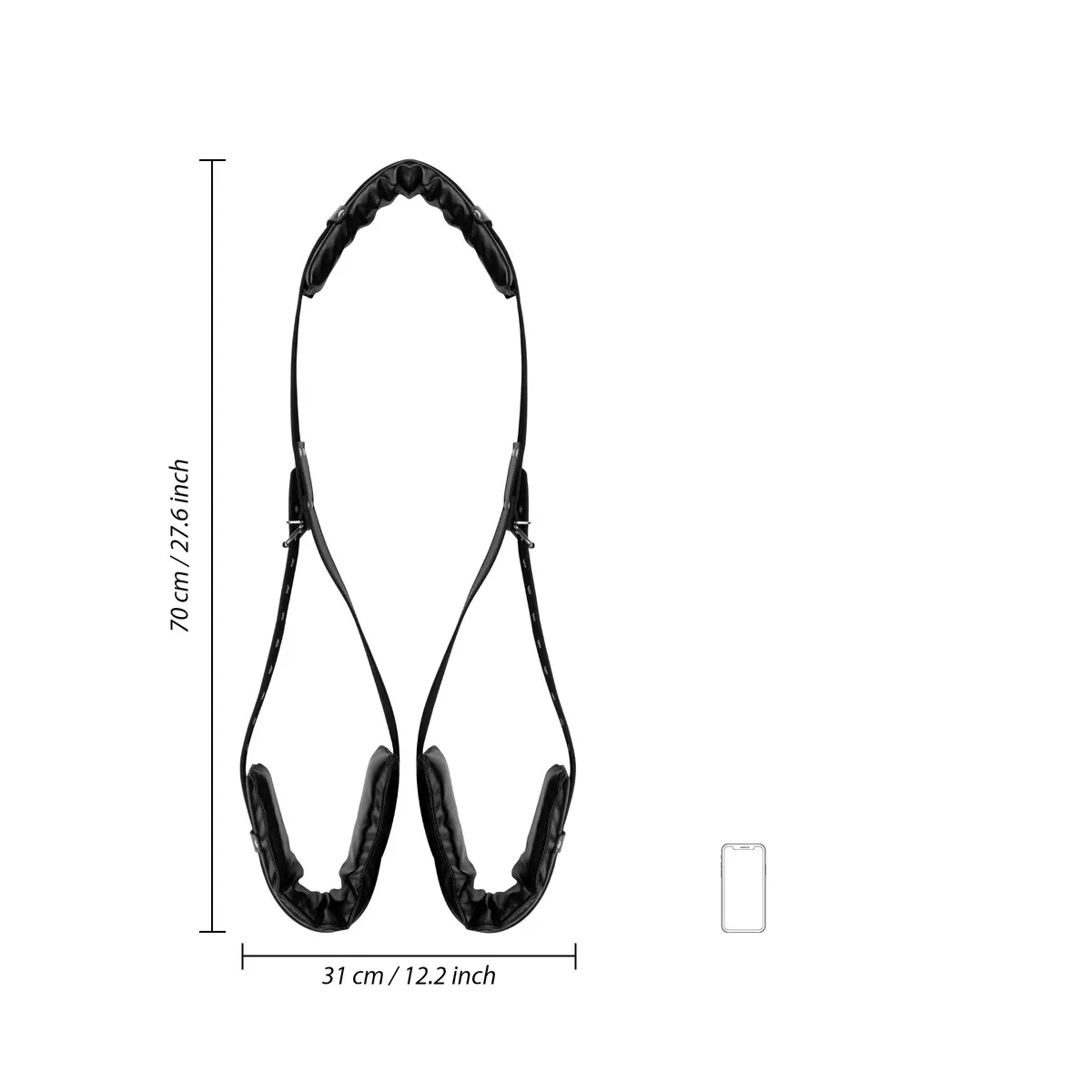 Costrittivo bondage imbottito per cosce