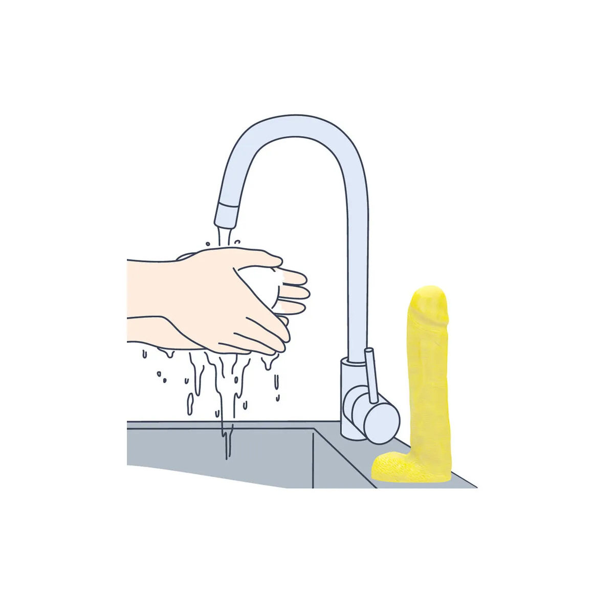 Sapone mani fallo realistico Dicky Soap