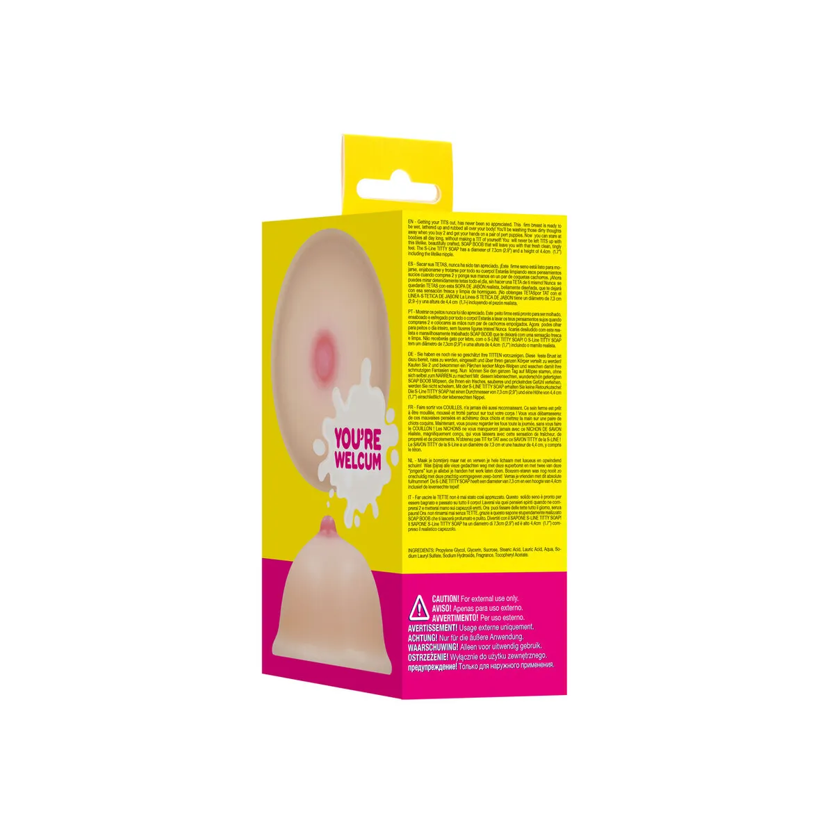 Sapone a Forma di Seno Realistico