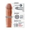 Guaina pene Mega X-tensions 20,3 cm chiaro Guaina pene Mega X-tensions 20,3 cm chiaro