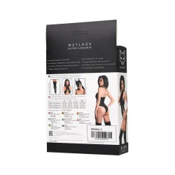 Body Sexy effetto bagnato con tagli laterali