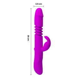 Vibratore rabbit con spinta e sfere rotanti