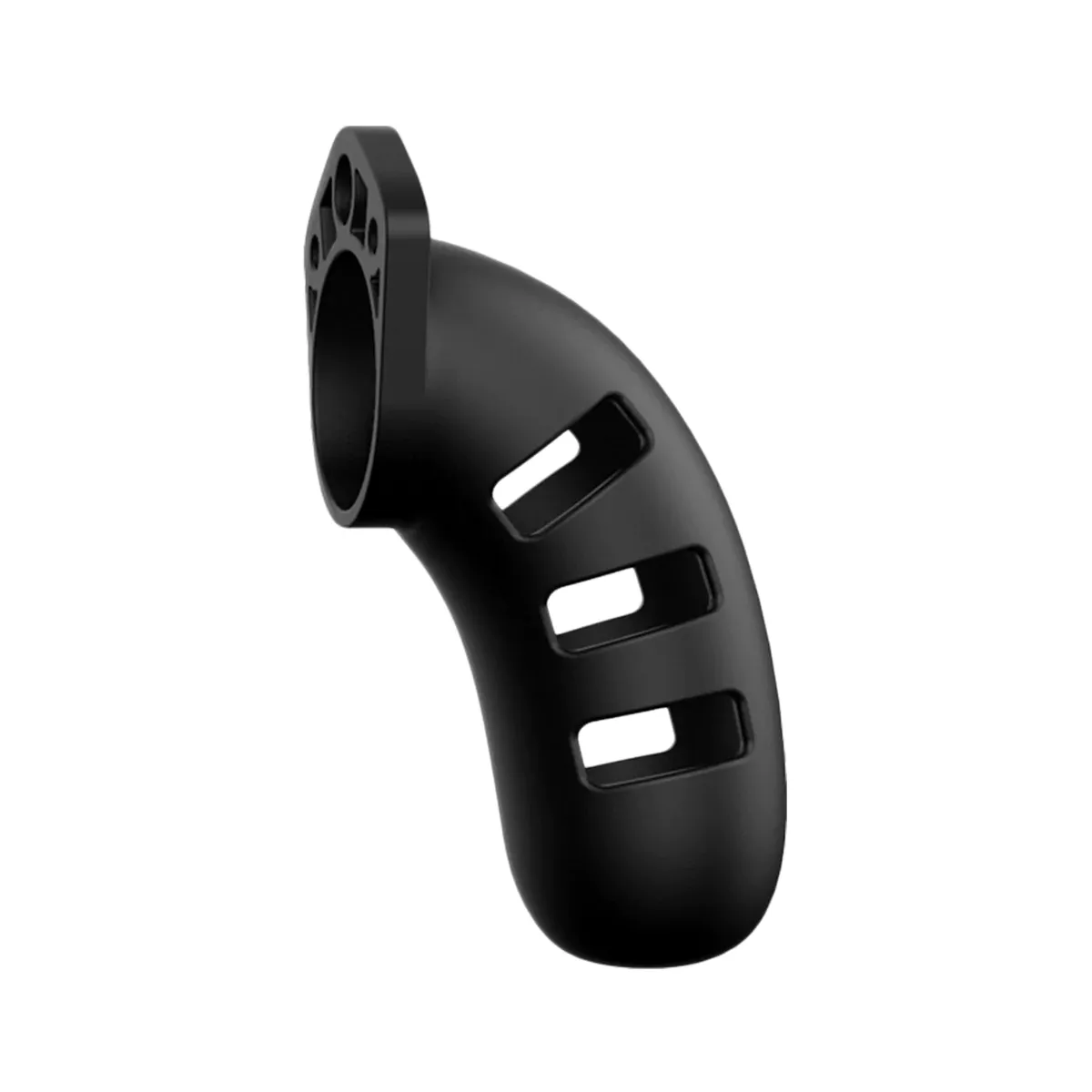 Gabbia pene in silicone nera 11,5 cm
