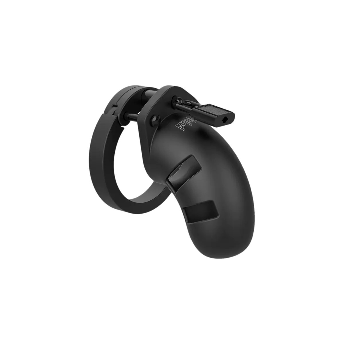 Gabbia pene da 9 cm in silicone nera