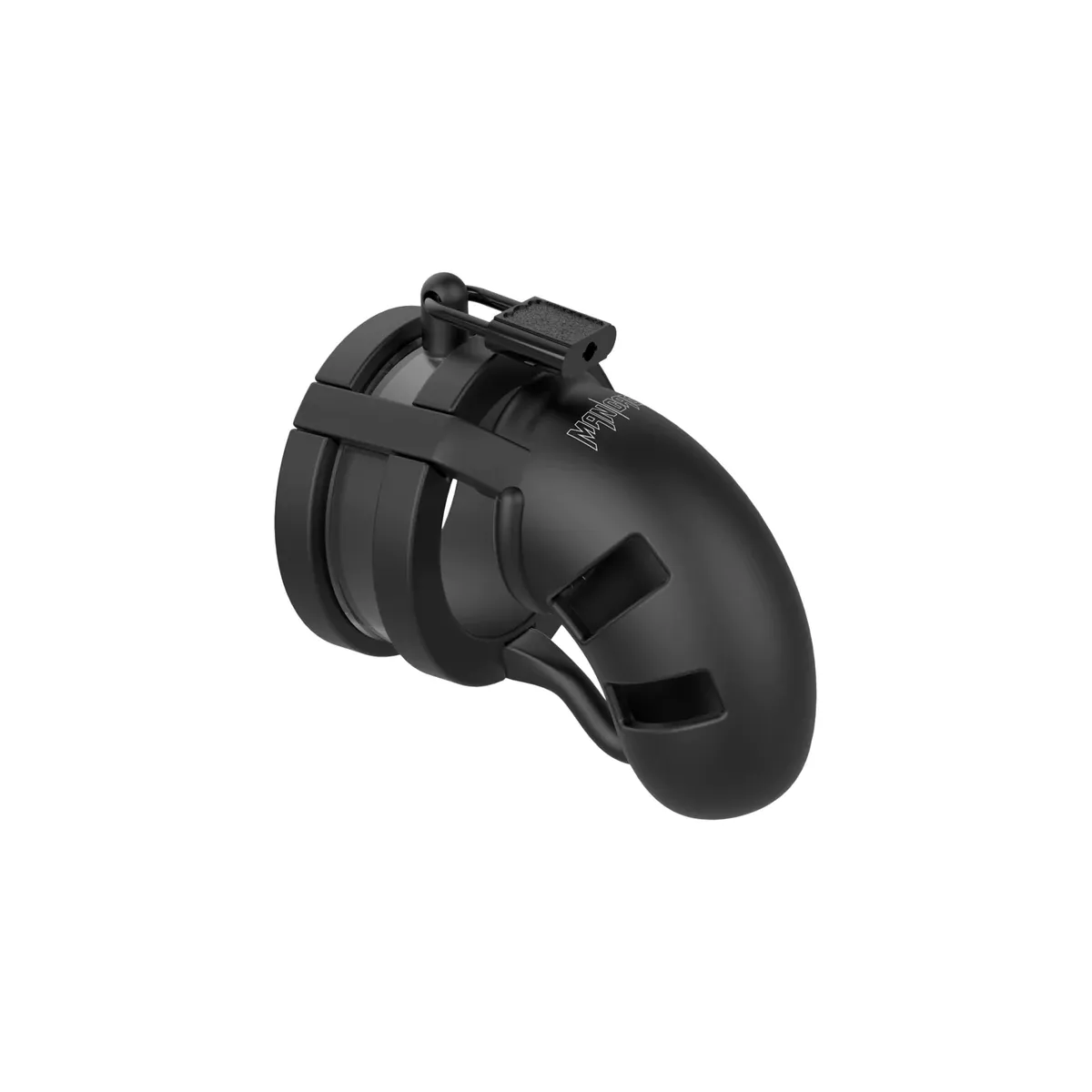 Gabbia Pene e separatore testicoli nero 9 cm