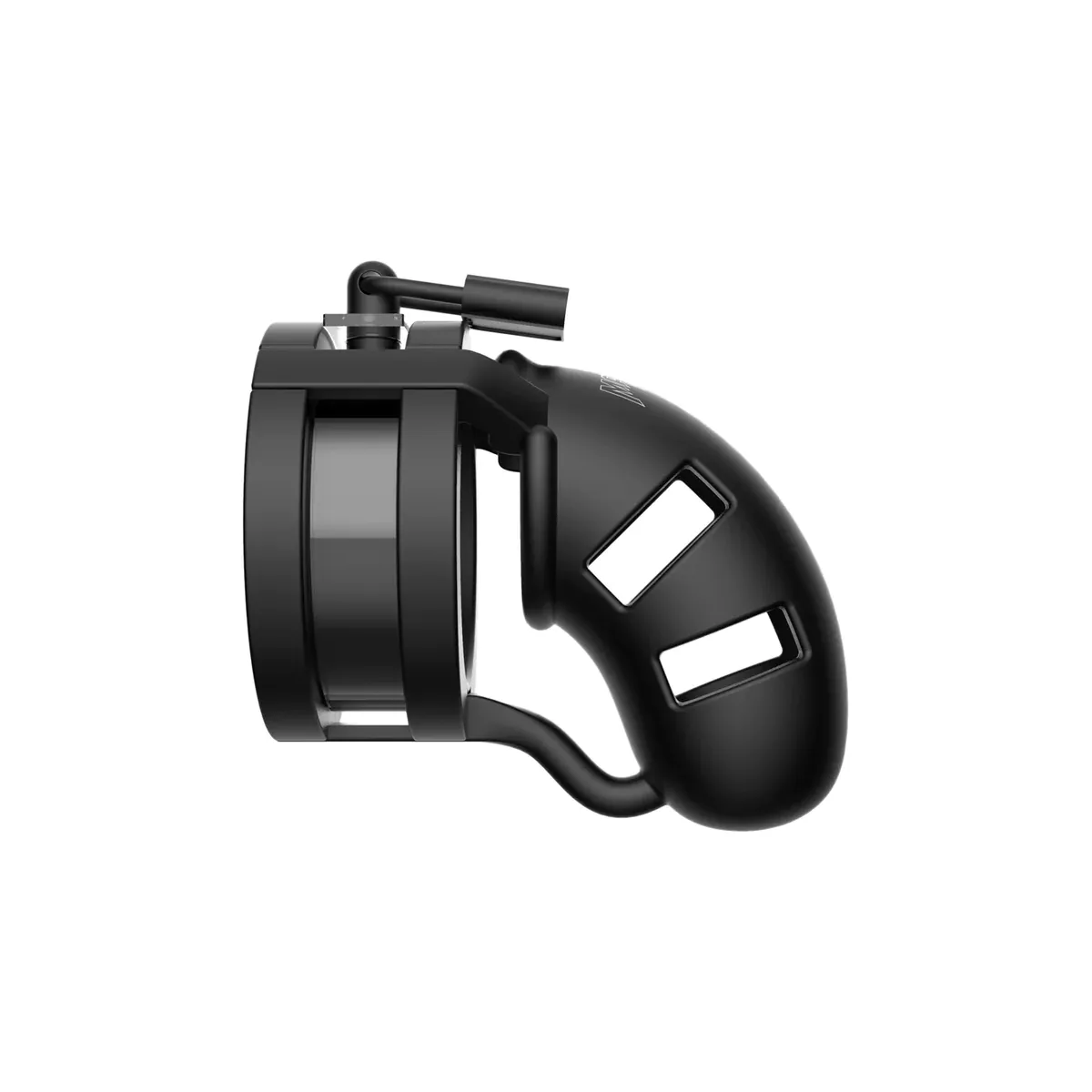 Gabbia Pene e separatore testicoli nero 9 cm