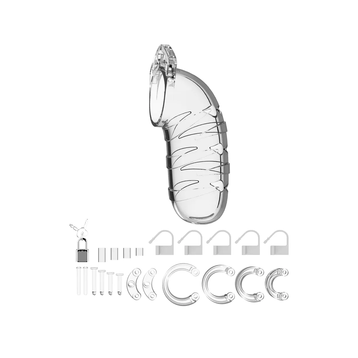 Gabbia castità per pene 14 cm