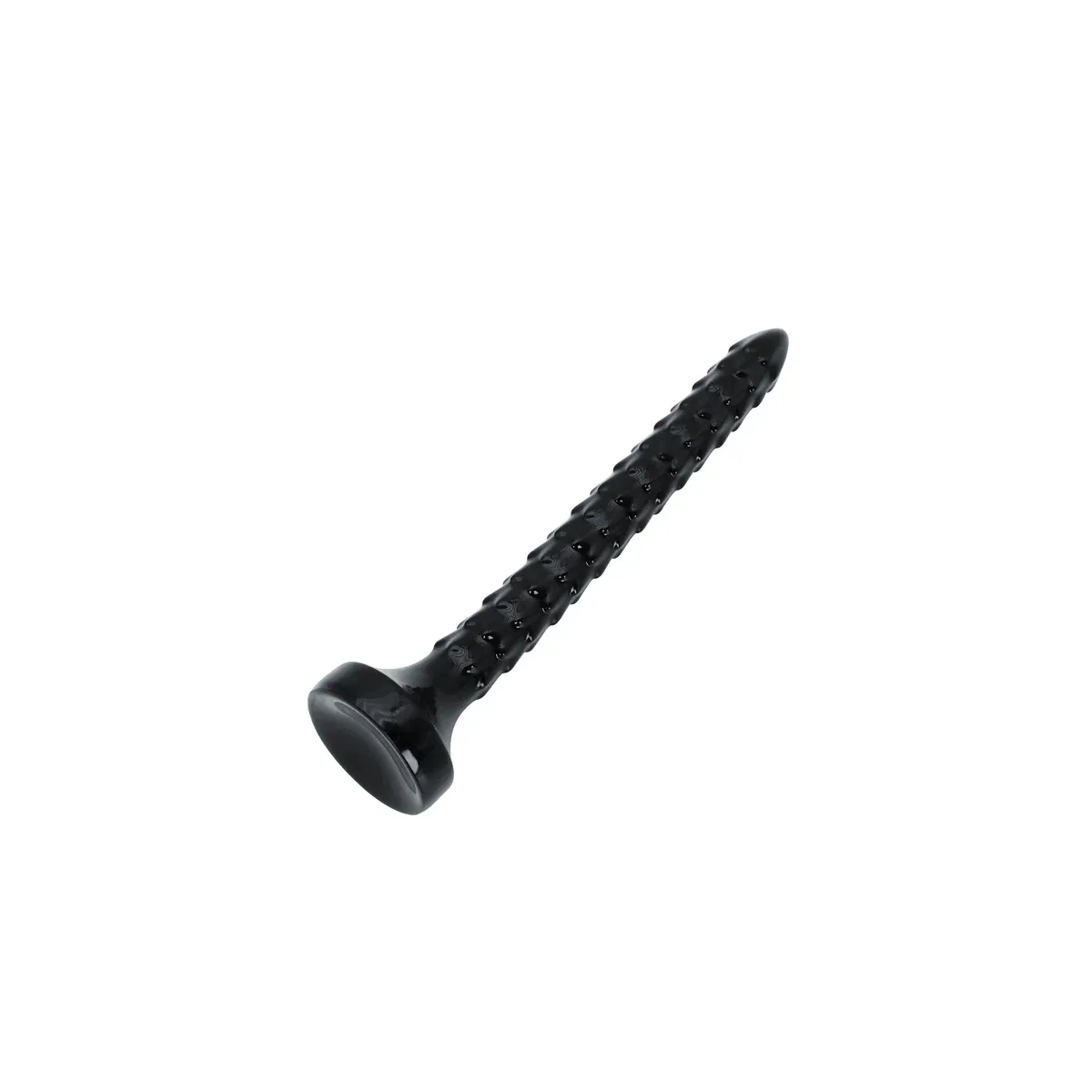 Dildo anale Snake a squame 35 cm nero