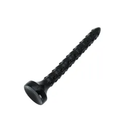 Dildo anale Snake a squame 35 cm nero