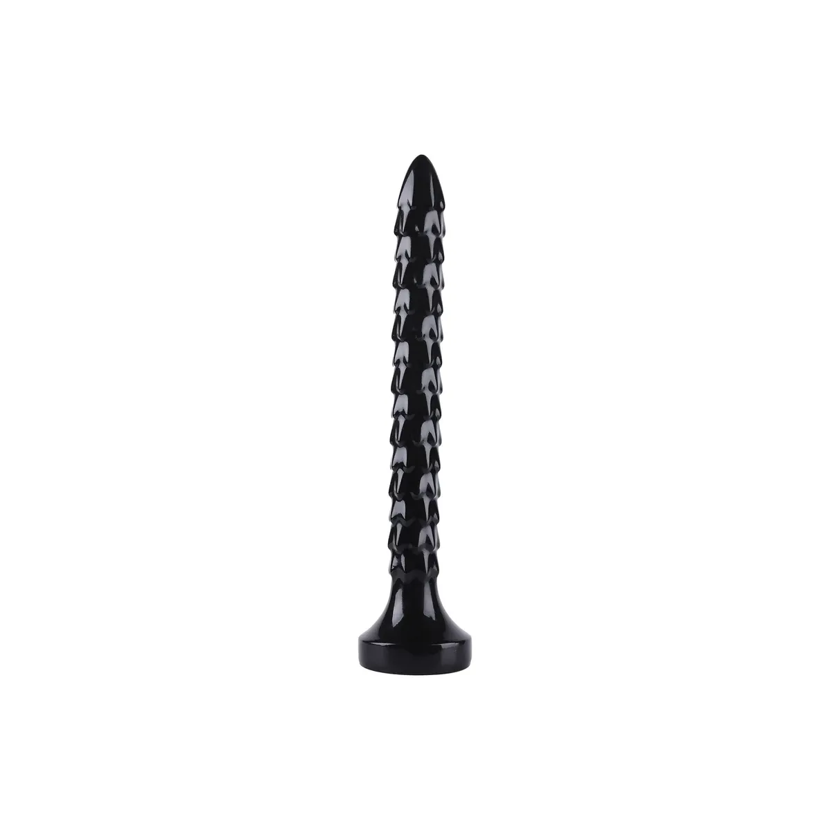 Dildo anale Snake a squame 35 cm nero