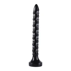 Dildo anale Snake a squame 35 cm nero