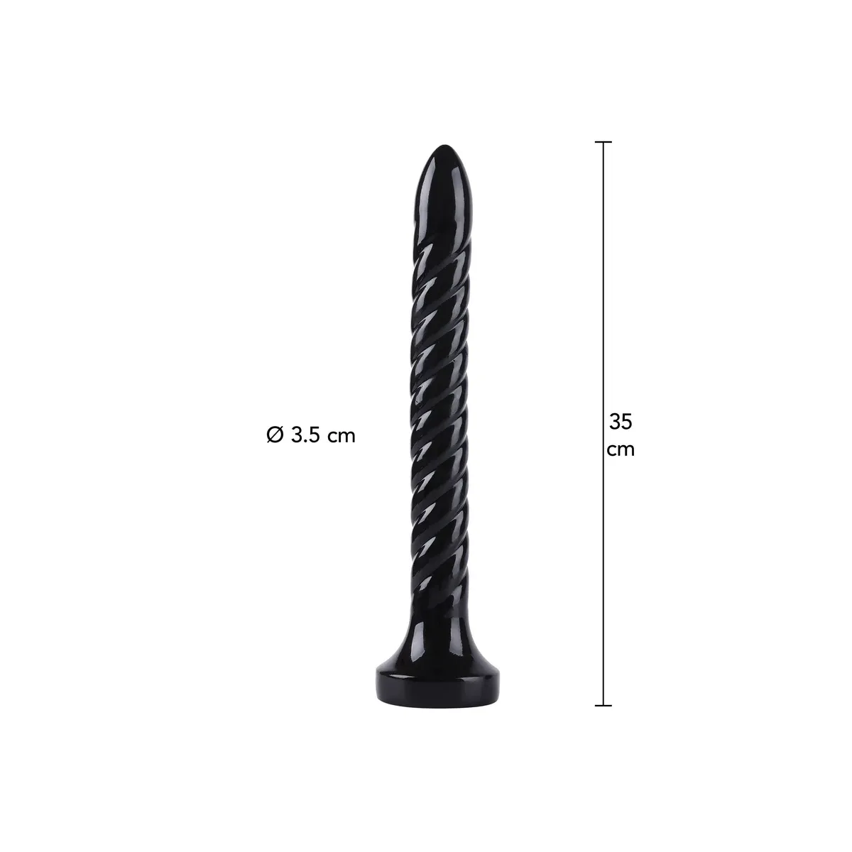 Dildo anale Snake a spirale 35 cm