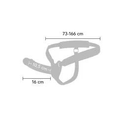 Imbracatura Strap-on con dildo cavo 16,5 cm