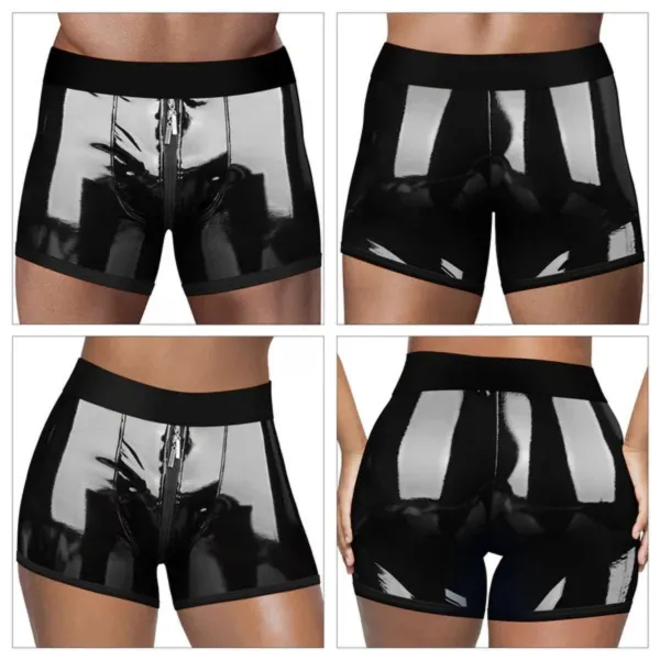 Boxer unisex per strapon o packer nero
