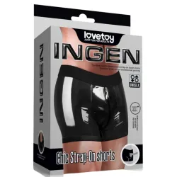 Boxer unisex per strapon o packer nero
