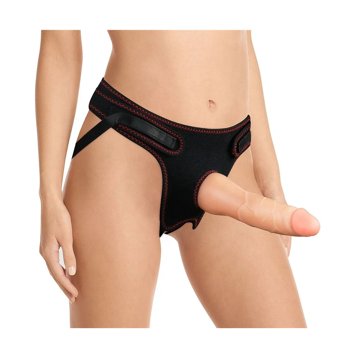 Cintura strapon con dildo 19 cm removibile