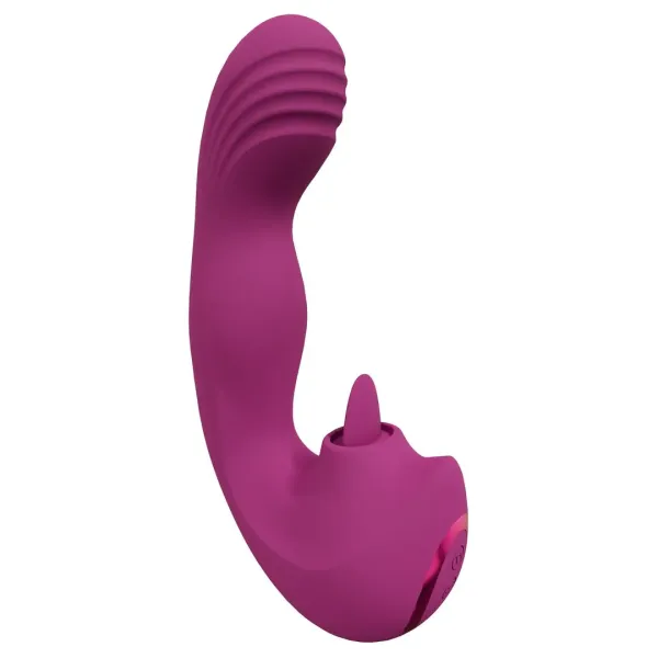 Vibratore vaginale effetto dita con linguetta