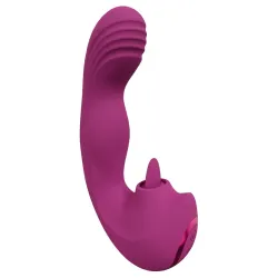 Vibratore vaginale effetto dita con linguetta