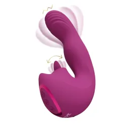 Vibratore vaginale effetto dita con linguetta