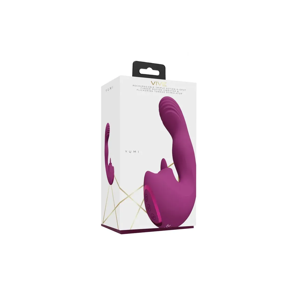 Vibratore vaginale effetto dita con linguetta