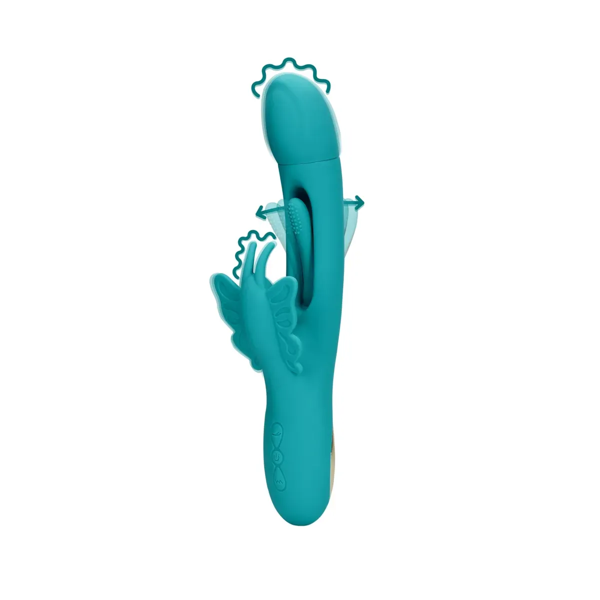 Vibratore rabbit a farfalla con flapping