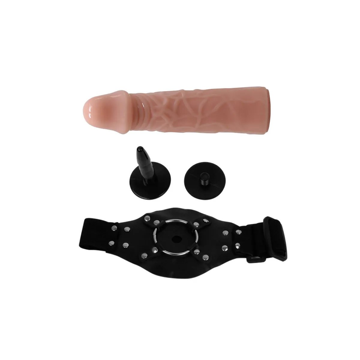 cintura strap-on da coscia con dildo 17 cm