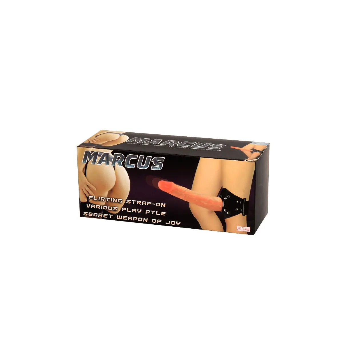 cintura strap-on da coscia con dildo 17 cm