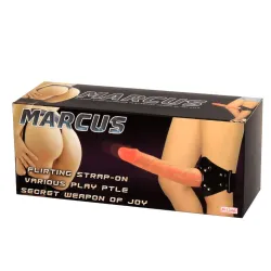 cintura strap-on da coscia con dildo 17 cm