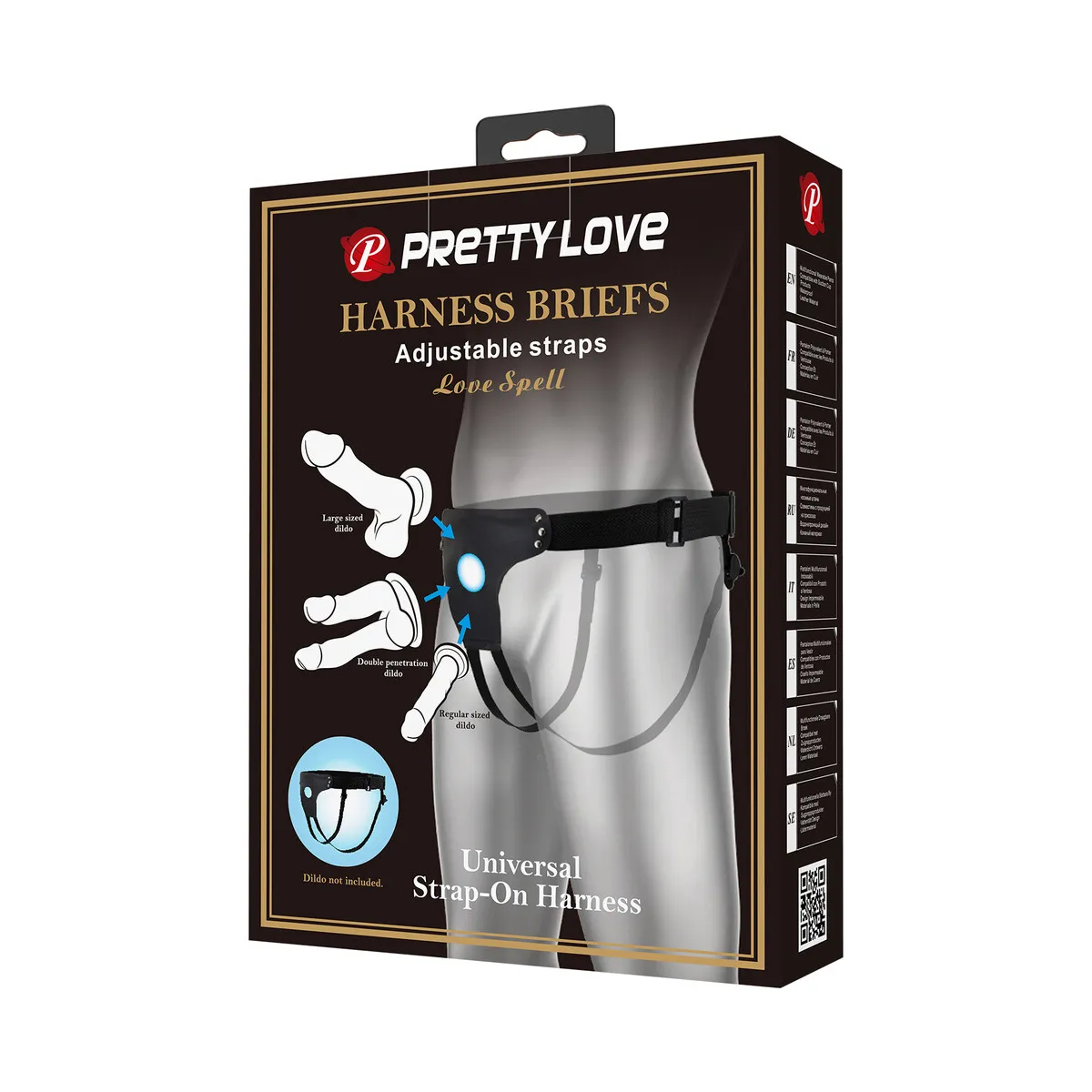Imbracatura strap-on a slip per dildo