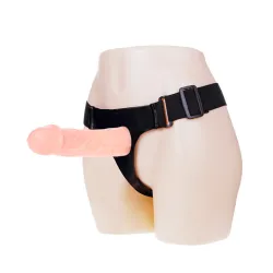 Cintura strapon con dildo cavo 15,5 cm
