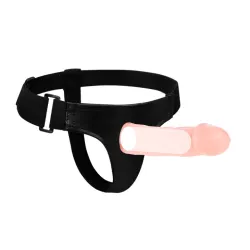 Cintura strapon con dildo cavo 15,5 cm