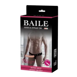 Cintura strapon con dildo cavo 15,5 cm