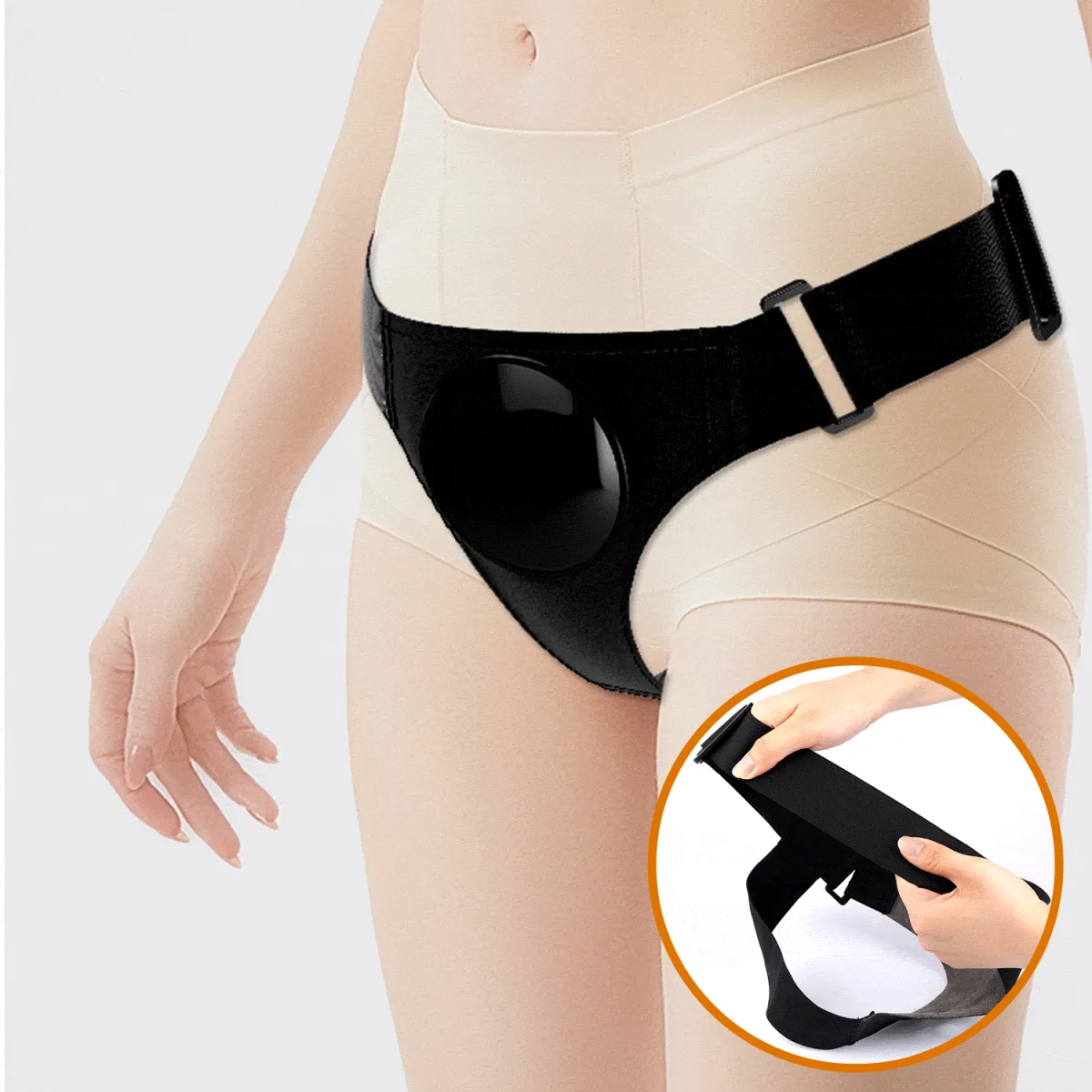 Cintura strapon con dildo eiaculante 21,5 cm