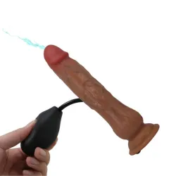 Cintura strapon con dildo eiaculante 21,5 cm