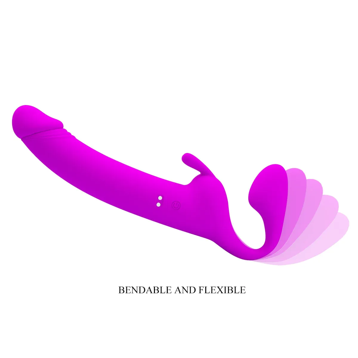 Strap On Vibrante con rabbit 28,3 cm