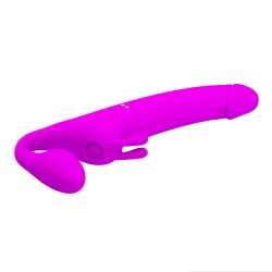 Strap On Vibrante con rabbit 28,3 cm
