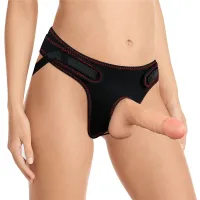 Cintura strap-on con dildo removibile 18 cm