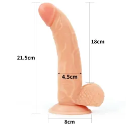 Cintura strap-on con dildo removibile 21,5 cm