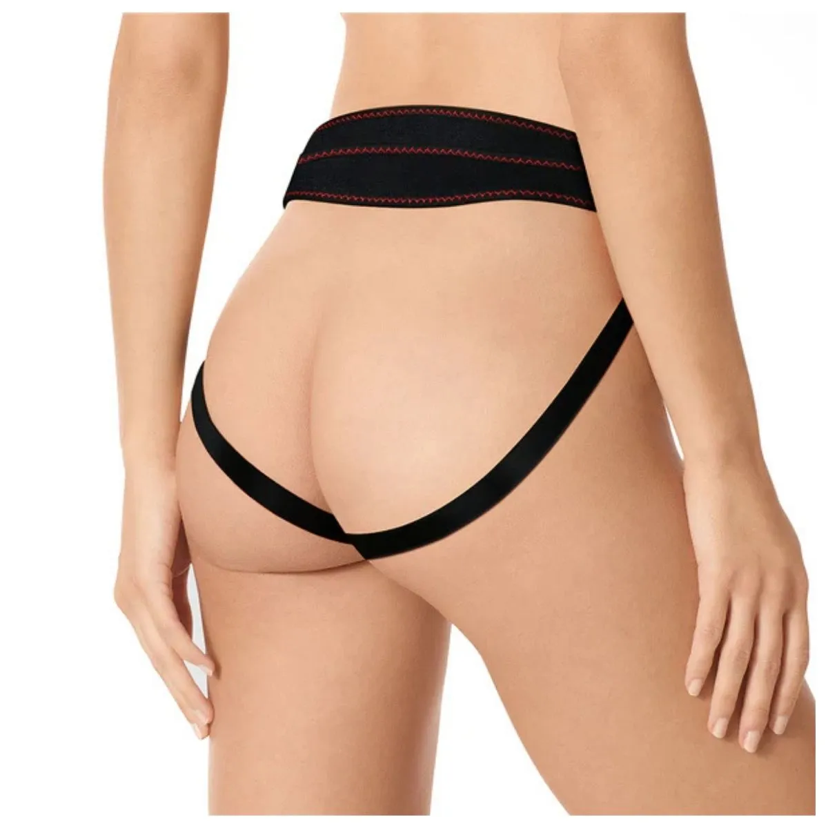 Cintura strap-on con dildo vibrante 18 cm