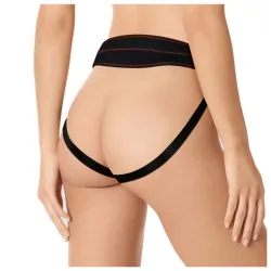 Cintura strap-on con dildo vibrante 19 cm