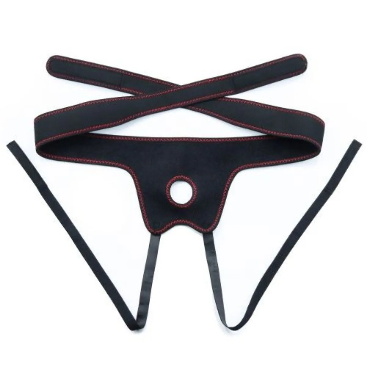 Cintura strap-on con dildo vibrante 19 cm