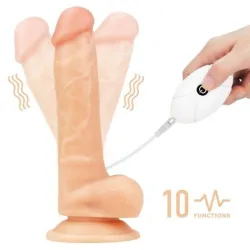 Cintura strap-on e dildo vibrante 20 cm